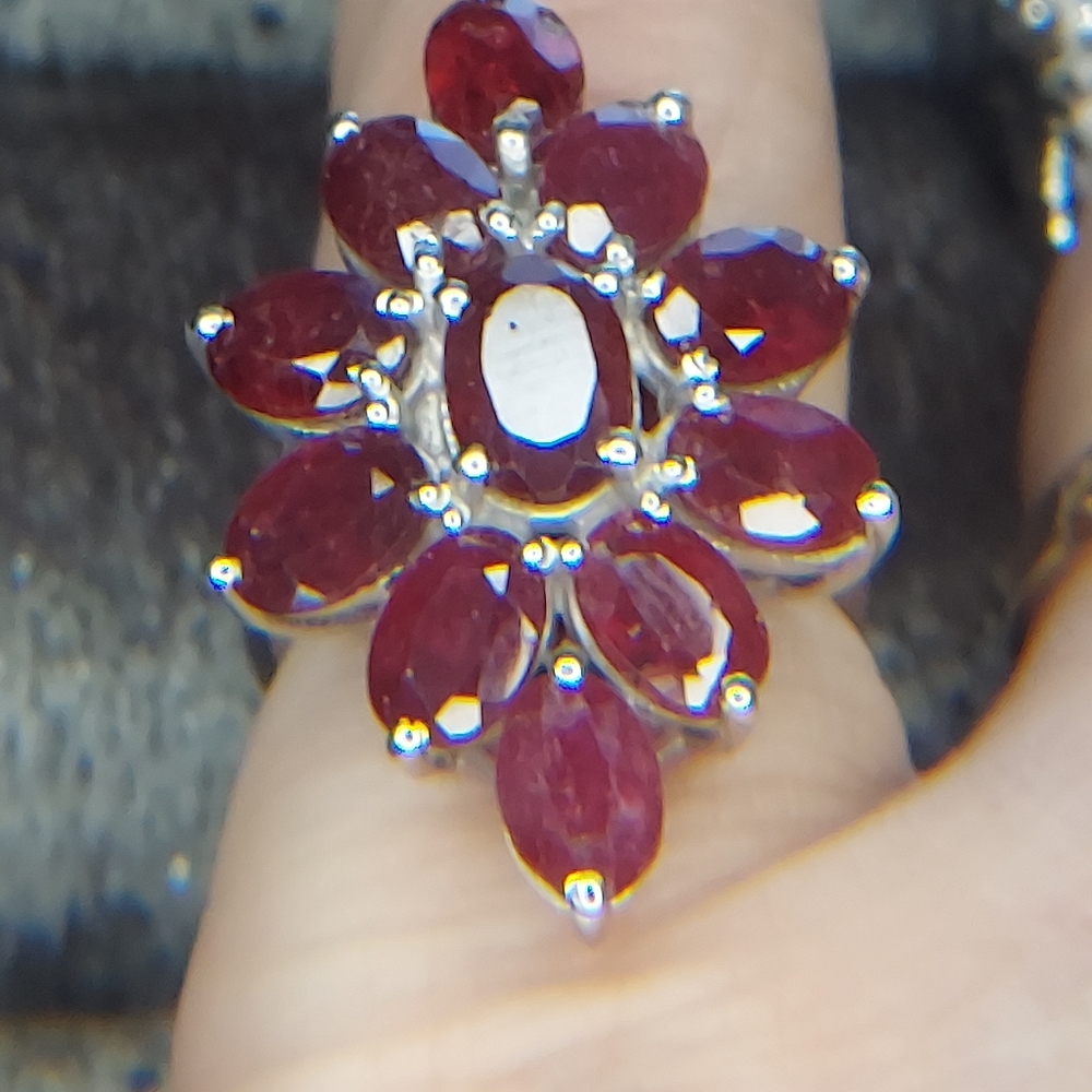 Ruby Cocktail Ring - image 4